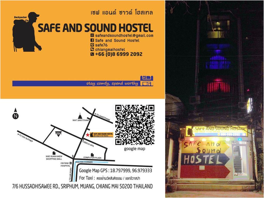 Safe And Sound Hostel Чиангмай Экстерьер фото